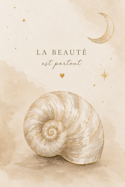 Muschel Poster Set | 3 Maritime Wandbilder | Coastal Deko | Digitaler Download